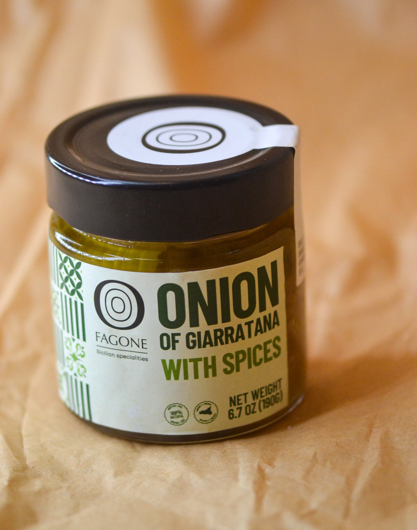 Fagone Onion of Giarratana with Spices Preserve