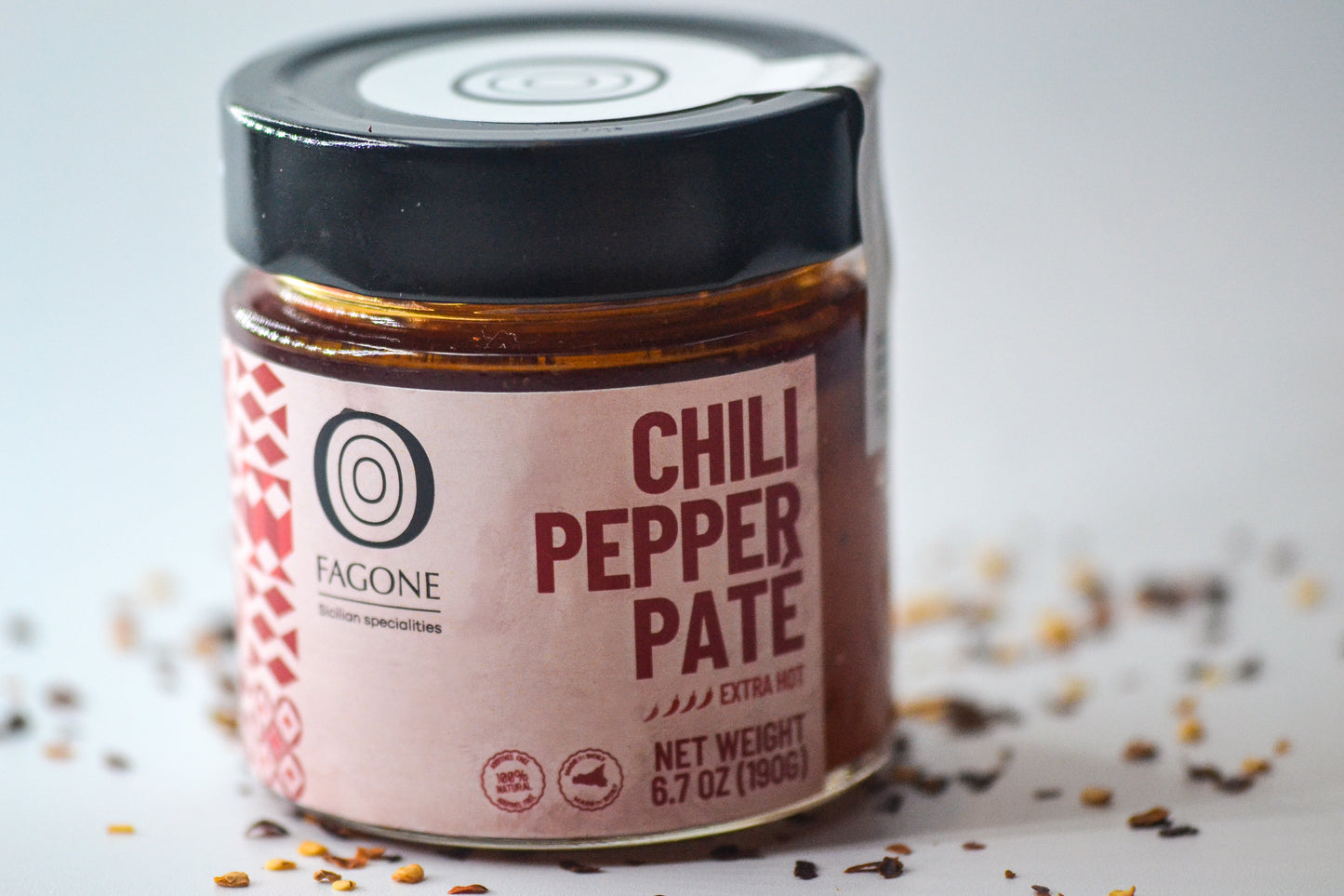 Fagone Chili Pepper Pate Extra Hot 6.7 oz.