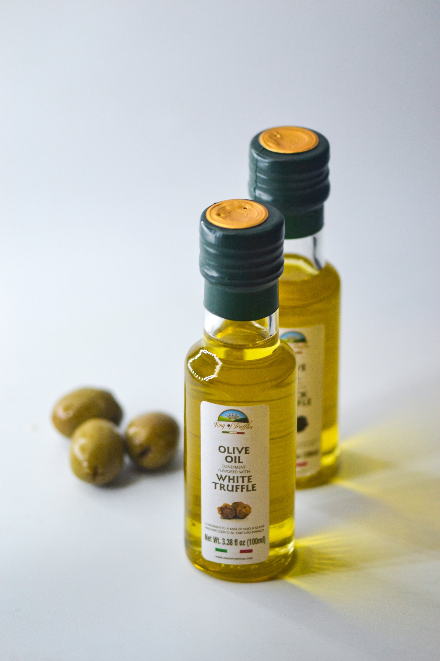 King of Truffles White Truffle Flavored Olive Oil Condiment 3.8 oz.