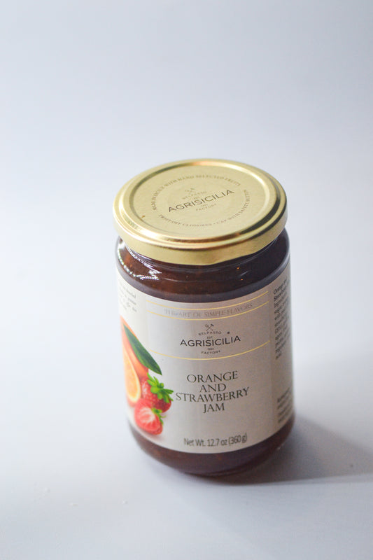 Agrisicilia Orange and Strawberry Jam 12.7 oz.