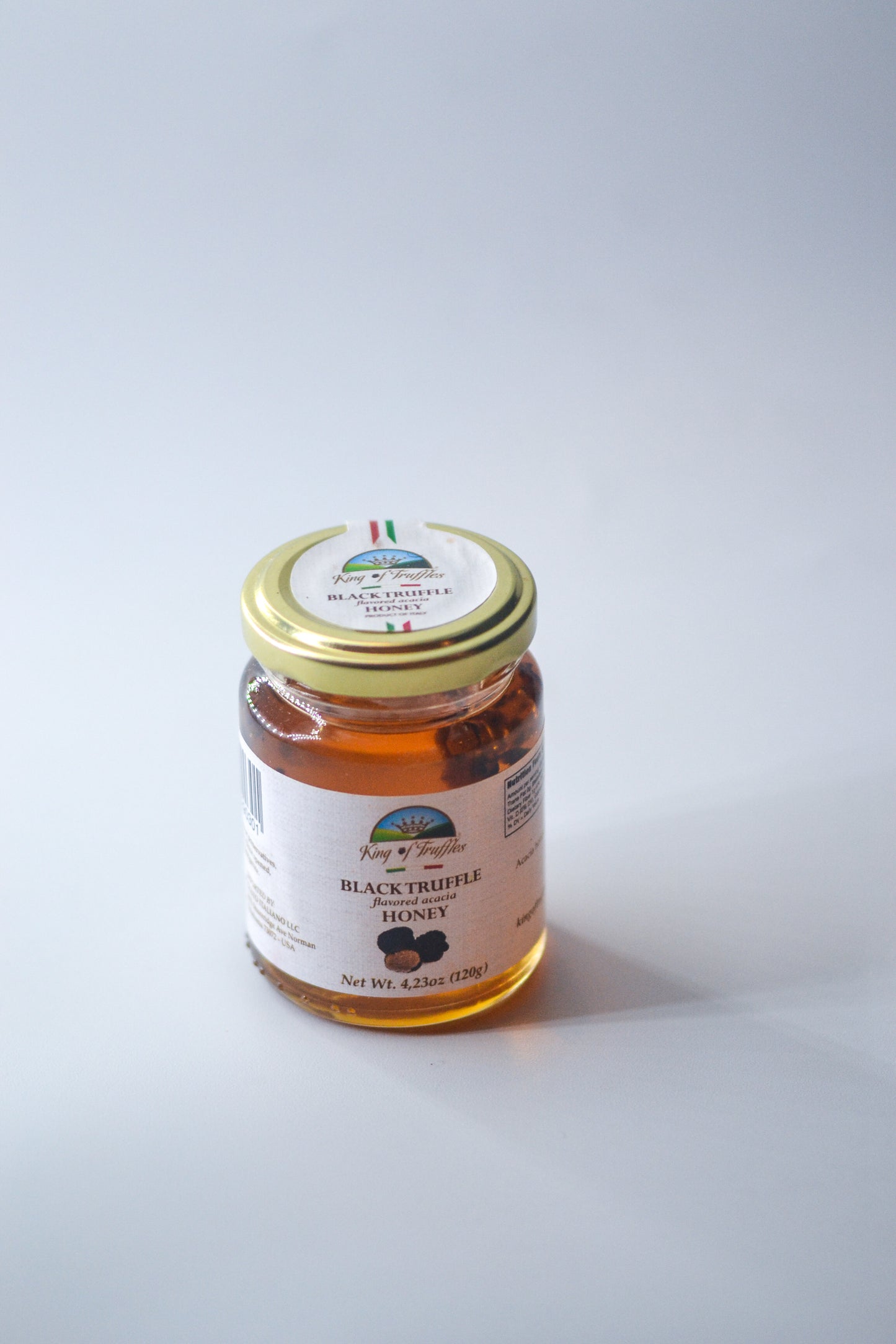 King of Truffles Black Truffle Flavored Acacia Honey 4.23 oz.