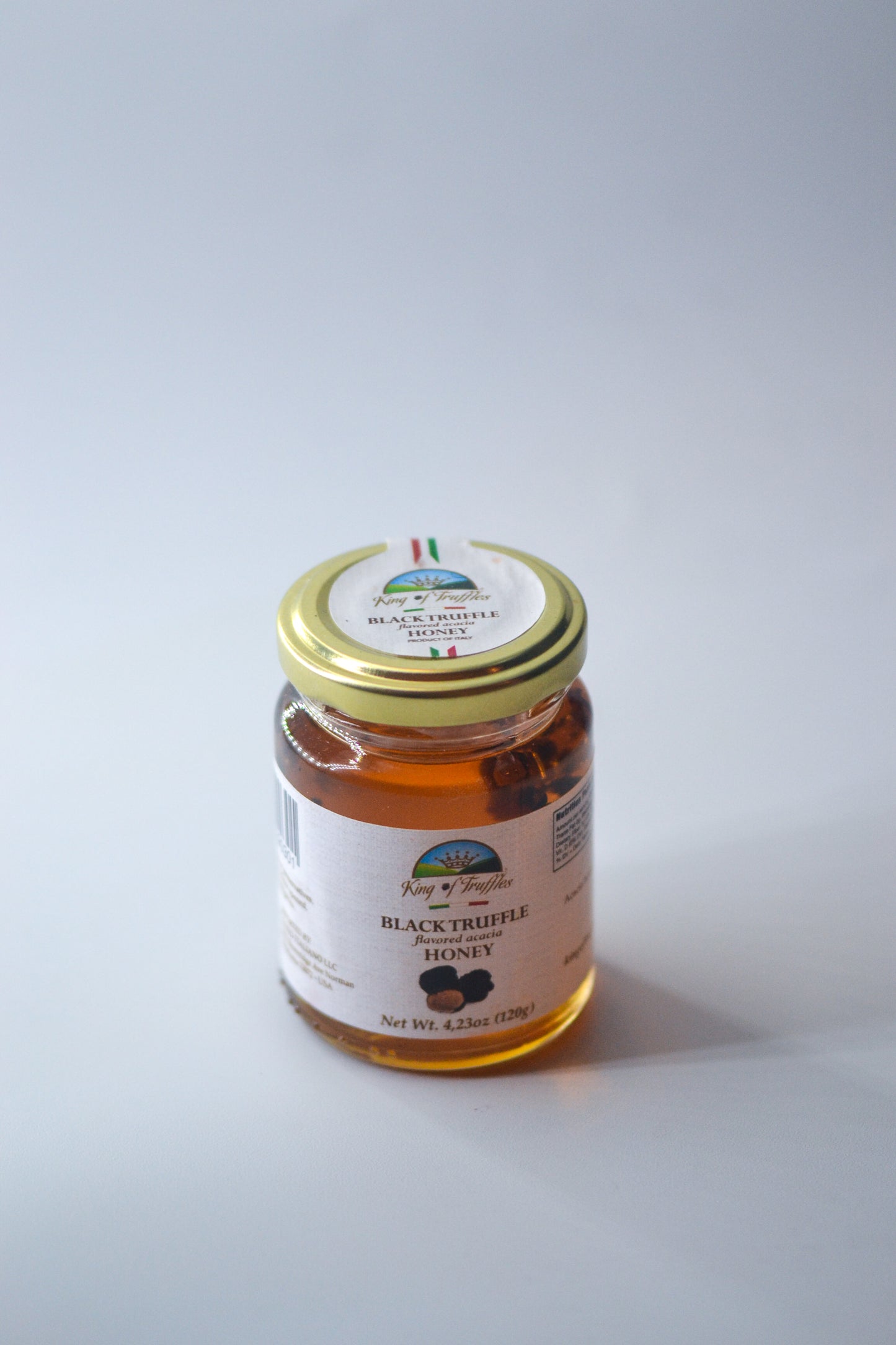 King of Truffles Black Truffle Flavored Acacia Honey 4.23 oz.
