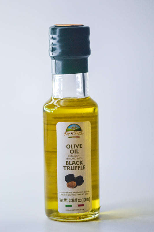 King of Truffles Black Truffle Flavored Olive Oil Condiment 3.8 oz.