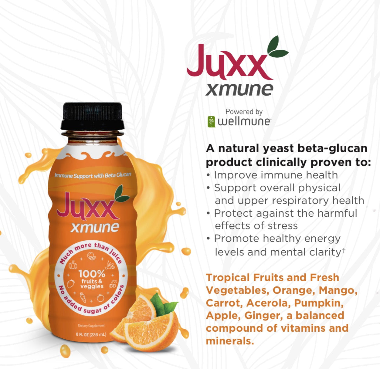 Juxx Xmune Juice with Wellmune Supplement